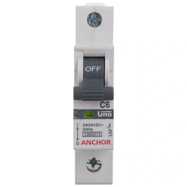 Anchor by Panasonic 98001 Single Pole UNO Series MCB 20 Ampere (White) - 20A, WHITE, 1 YEAR